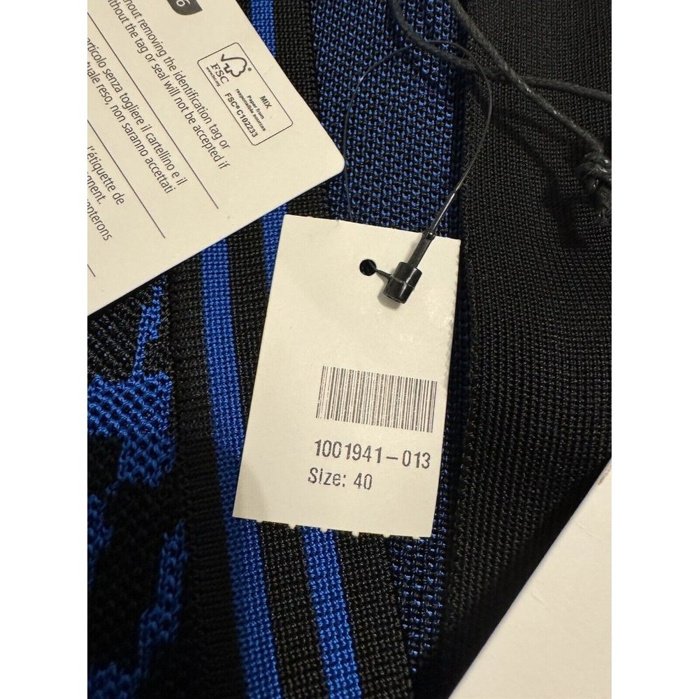 Balmain Blue and Black Mini Dress - Picture 15 of 16